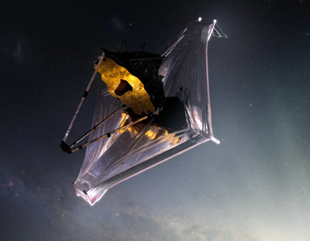 A View of the James Webb Space Telescope in Space